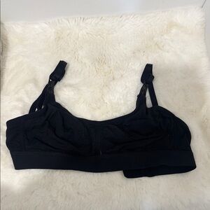 Adjustable Black Wireless Nursing Bras